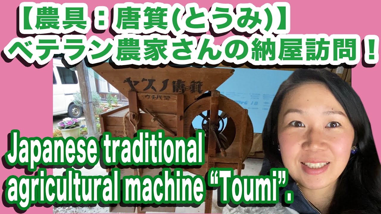 トウミ　とうみ　唐箕　農家　農業 農具：唐箕(とうみ)】 Japanese traditional agricultural machine