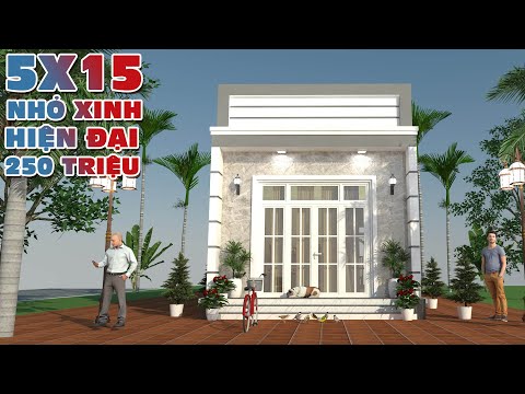 Video Nhà cấp 4 nhỏ xinh diện tích 5x15 đơn giản hiện đại... - youtube