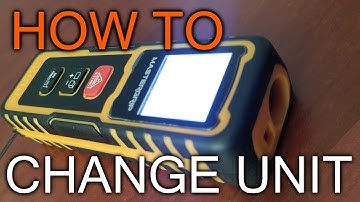 How to Change Mesure Unit on Mastergrip Laser Distance Meter