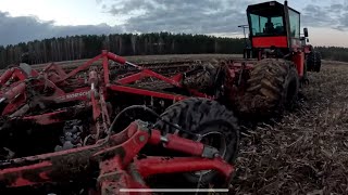 Horsch TerraTrac zakopany z talerzówką. Uszkodzone przednie koło. Ciekawie spędzony weekend.