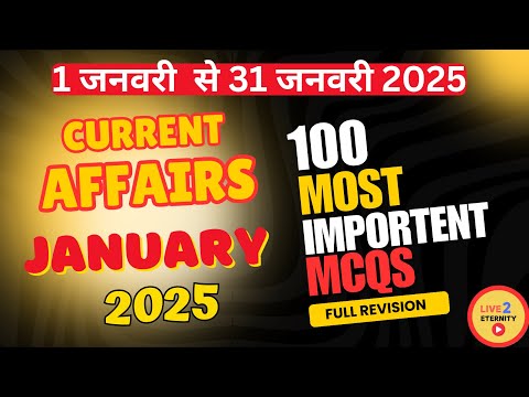 January 2025 Current Affairs Quick Revision