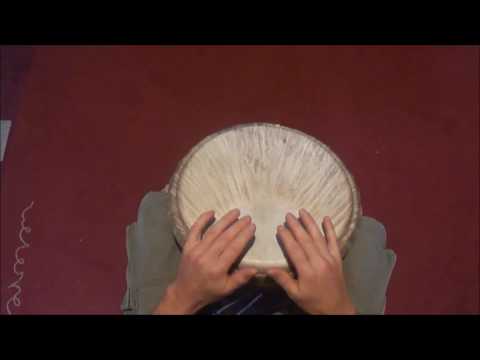 How to play Konden Rhythm Culture Drum Class 1