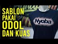 CETAK GAMBAR DIKAOS PAKAI ODOL DAN KUAS