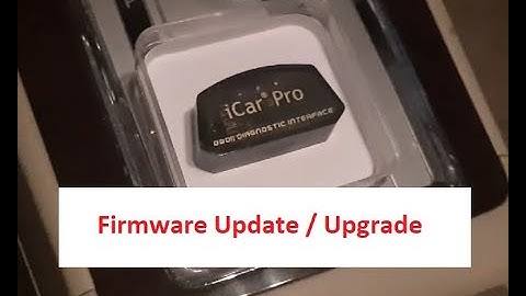 Vgate iCar Pro Firmware Update / Upgrade