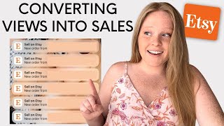 Converting your views into sales on Etsy, Etsy sales tips, Etsy sale strategy, Etsy sales increase