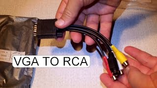 Unboxing Vga To Rca Converter Youtube