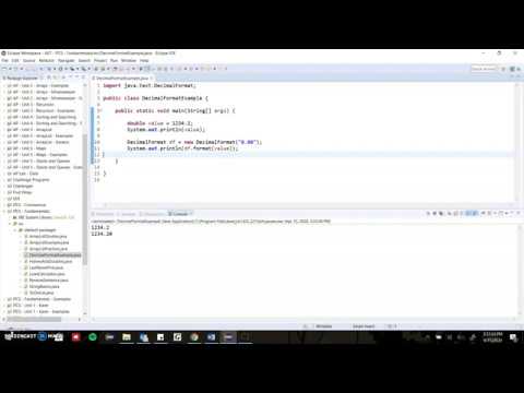 Using the DecimalFormat Object - YouTube