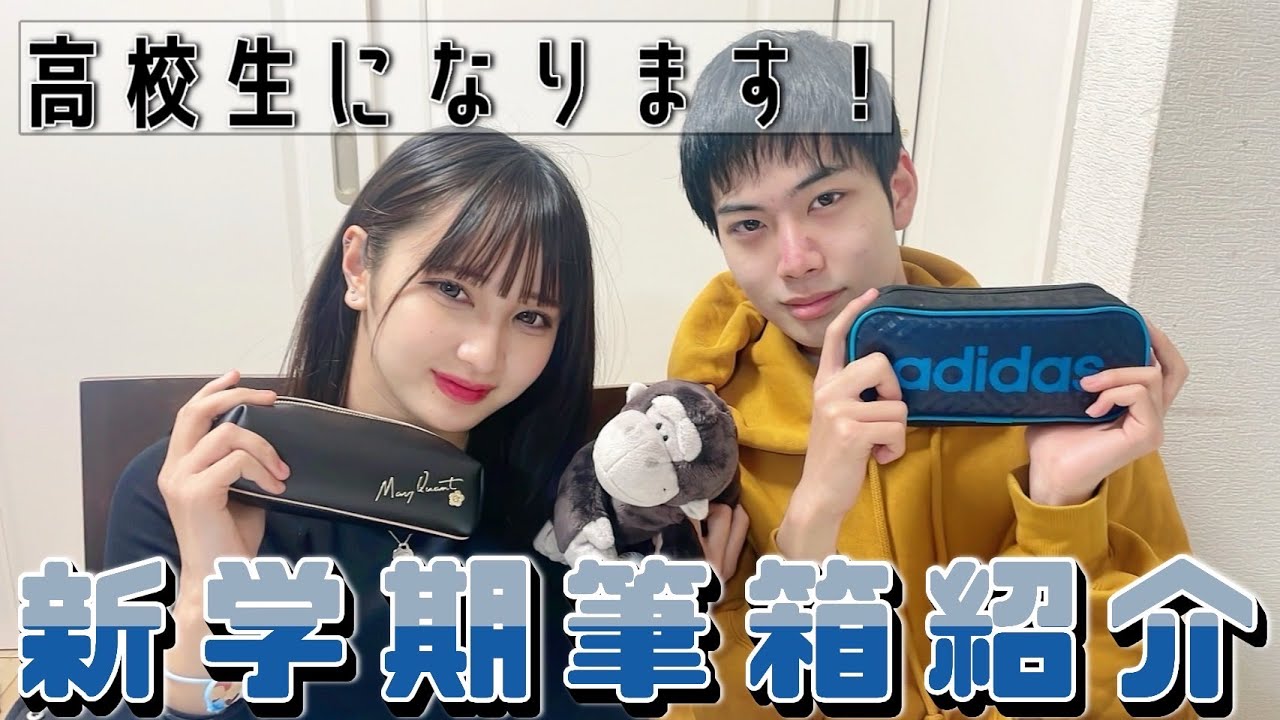 【男女の双子】高校で2人は離ればなれに...2人の筆箱紹介。