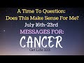 CANCER ♋️: Don’t Overthink It! It’ll Go In Your Favor! 🤔🙌🏽⚡️