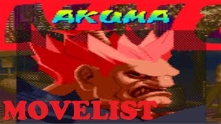 Street Fighter Alpha - Akuma Move List