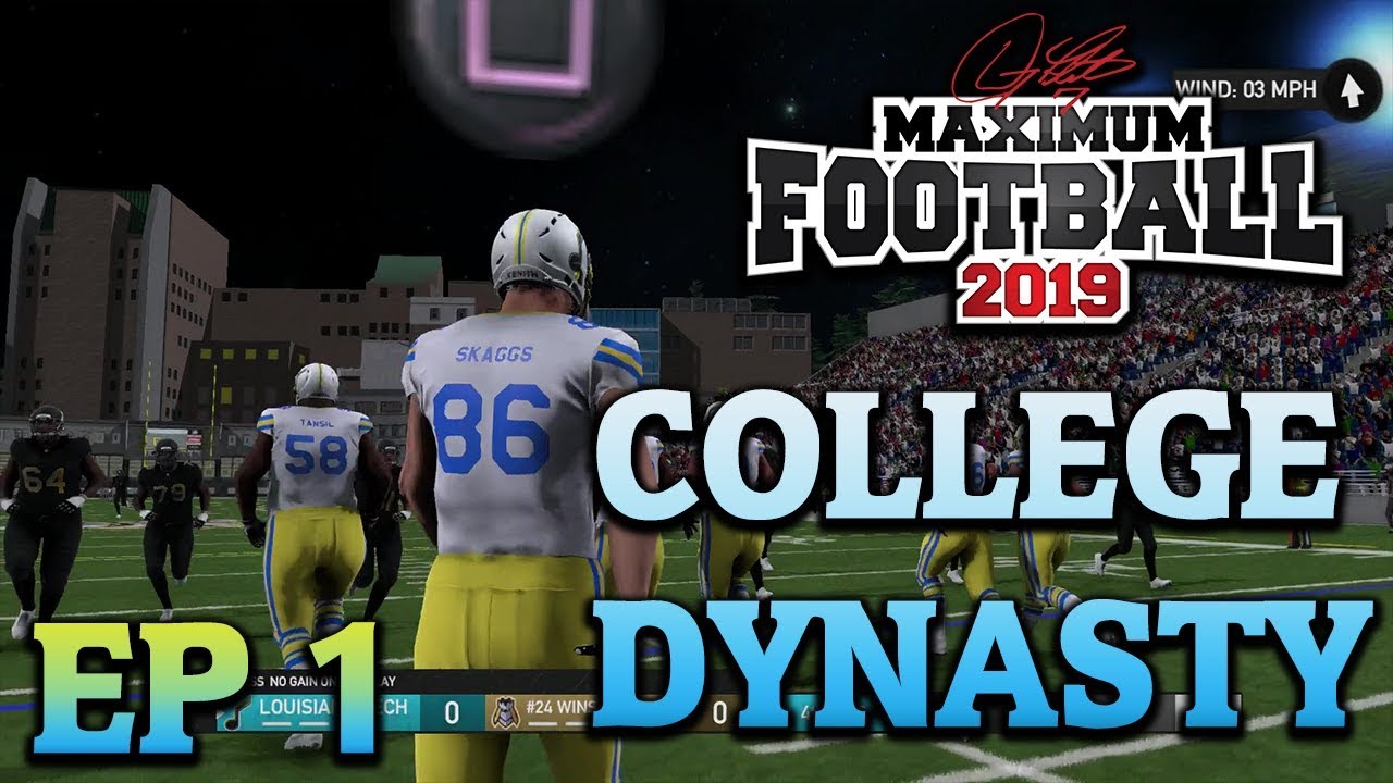 Maximum Football 2019 Dynasty Mode EP 1 - WHAT IS MY TEAM ??!!