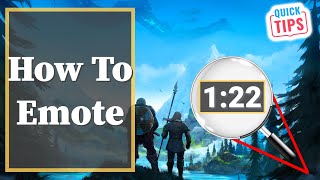 Valheim - How To Emote