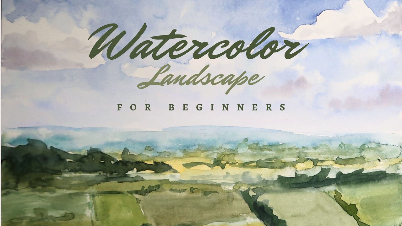 EASY Watercolor Landscape Tutorial for Beginners - YouTube