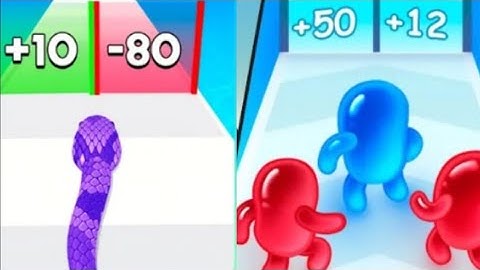 Join Blob clash vs snake run Satisfying ASMR Gameplay Walkthrough Gameplay Android max levels part1