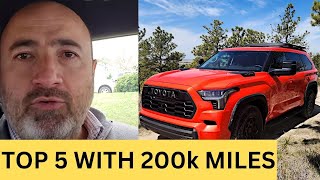 What Are The Top 5 Cars That Are Proven To Get 200,000 Miles or More - and Bonus