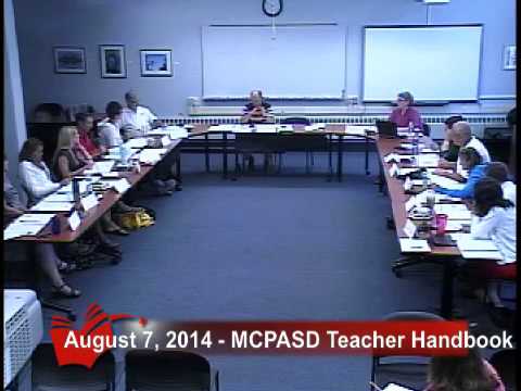 MCPASD Teacher Handbook Meeting - August 7 2014