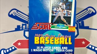 1989 SCORE BASEBALL CARDS!  Throwback Thursday 