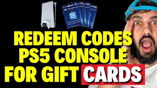 How to Redeem Codes on PS5 Console for Gift Cards