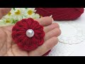 DIY 🌺 Цветы из пряжи БЕЗ спиц и крючка #2 | Easy Woolen Flower 🌺