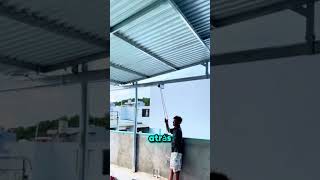 ¡Mira cómo este herrero hizo un techo corredizo sin motores! 👷‍♂️🔥