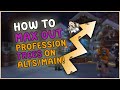 How to max out profession knowledge on alts easily dragonflight wow