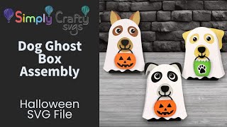Dog Ghost Box Assembly - Halloween SVG File