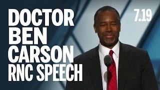 Dr. Ben Carson "I Hate Political Correctness" RNC Speech - Tuesday July 19, 2016 7.19.16 (FULL)