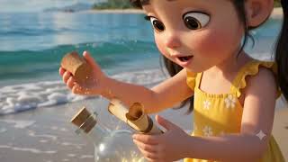She Found a Mysterious Bottle... What Was Inside Changed Everything! 🏝️✨