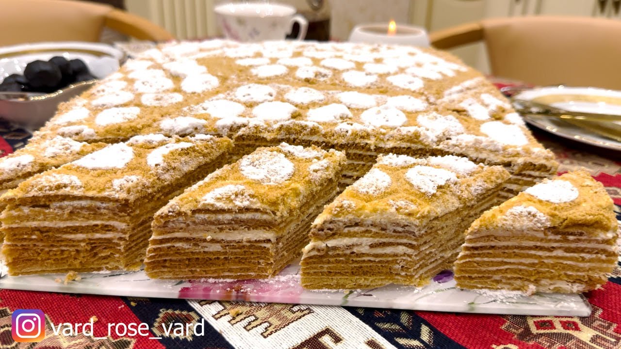 Торт Медовик — Мягкий Пропитанный и с Нежнейшим кремом — Пошаговый домашний рецепт от Вардуи!)