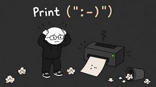 print(" I started learning Python and won't stop until I get employed ")