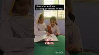 learn Moral values#The Right School Shahkot #playlearning#shahkot#learning through activities💥🙌