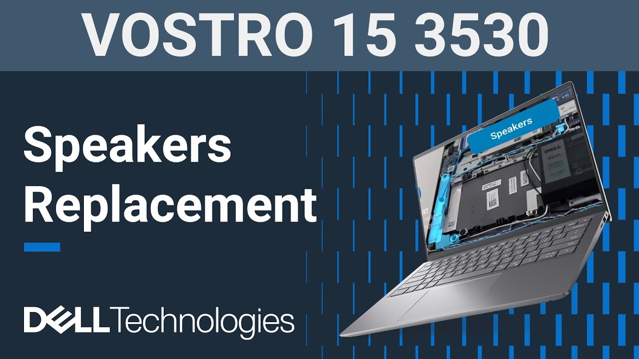 Vostro 15 3530 | How to replace the speakers - YouTube