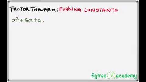 Factor Theorem, A Level Zimsec