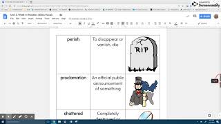 Unit 3, Week 4 Wonders Skills/Vocab