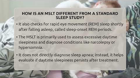 How Is An MSLT Different From A Standard Sleep Study? - Sleep Apnea Support Network