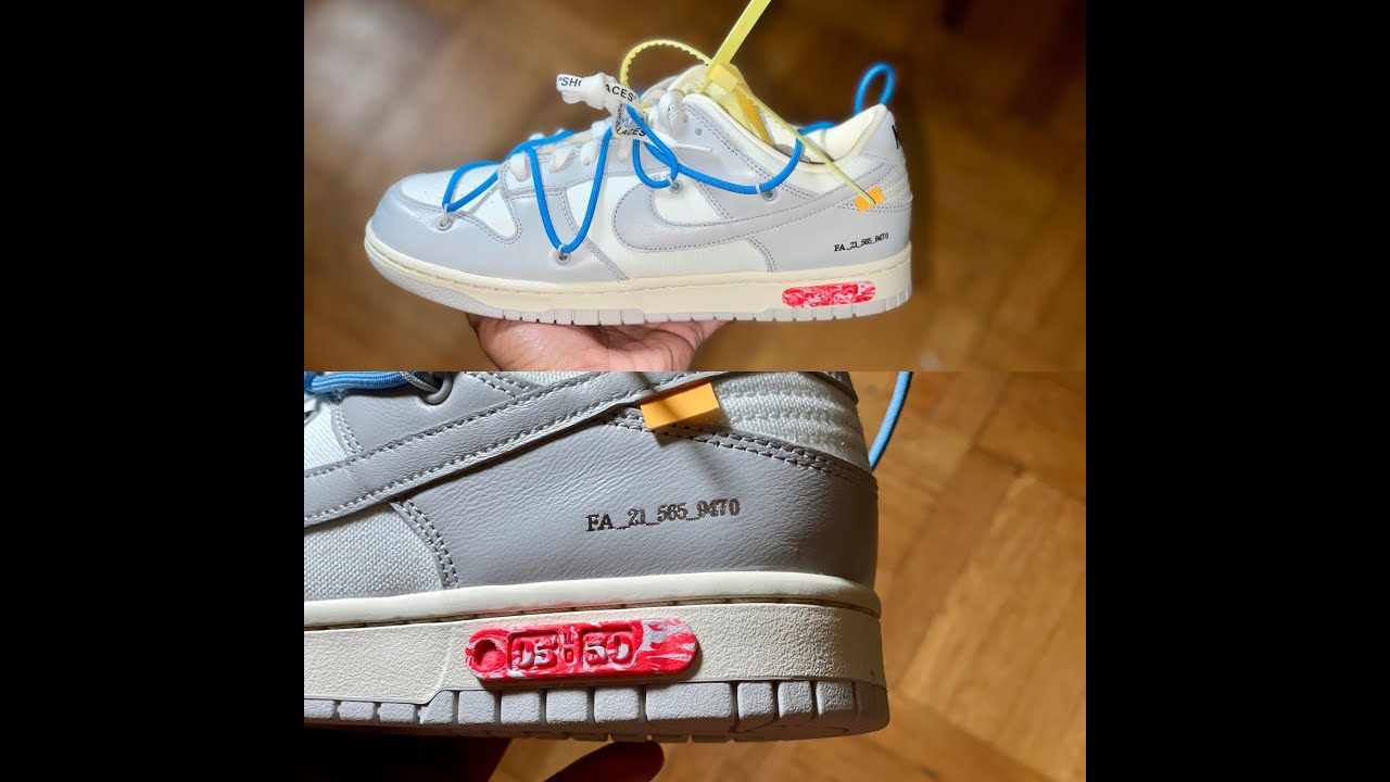 dunk off white lot 5