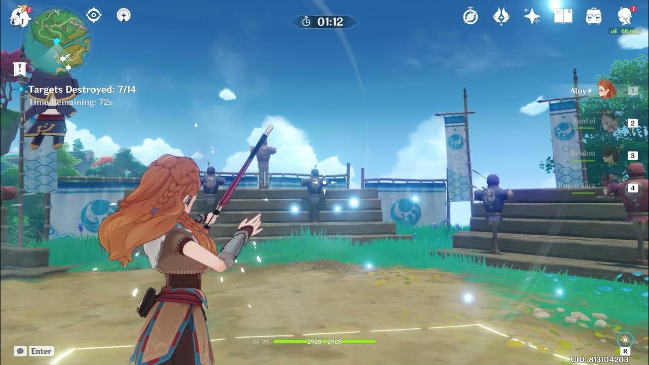 Archery Demonstration Daily Commission Genshin Impact YouTube