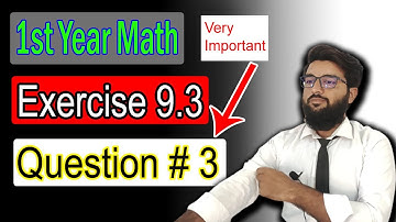 Class 11 Math Chapter 9 Exercise 9.3 Question 3 II Fundamental of Trigonometry