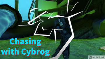 Chasing with Cyborg in Atlantis station of version 1.8.1 of Smiling x corp 2