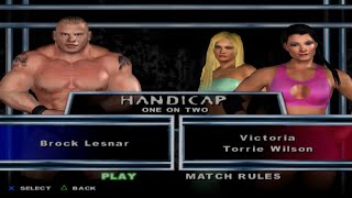 WWE SmackDown! Here Comes the Pain - Brock Lesnar VS Victoria x Torrie Wilson