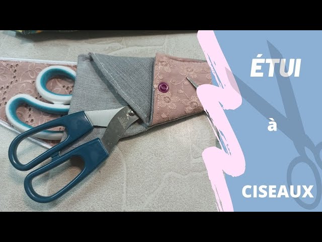 Étui pour ciseaux en tissu, fait main en Italie.