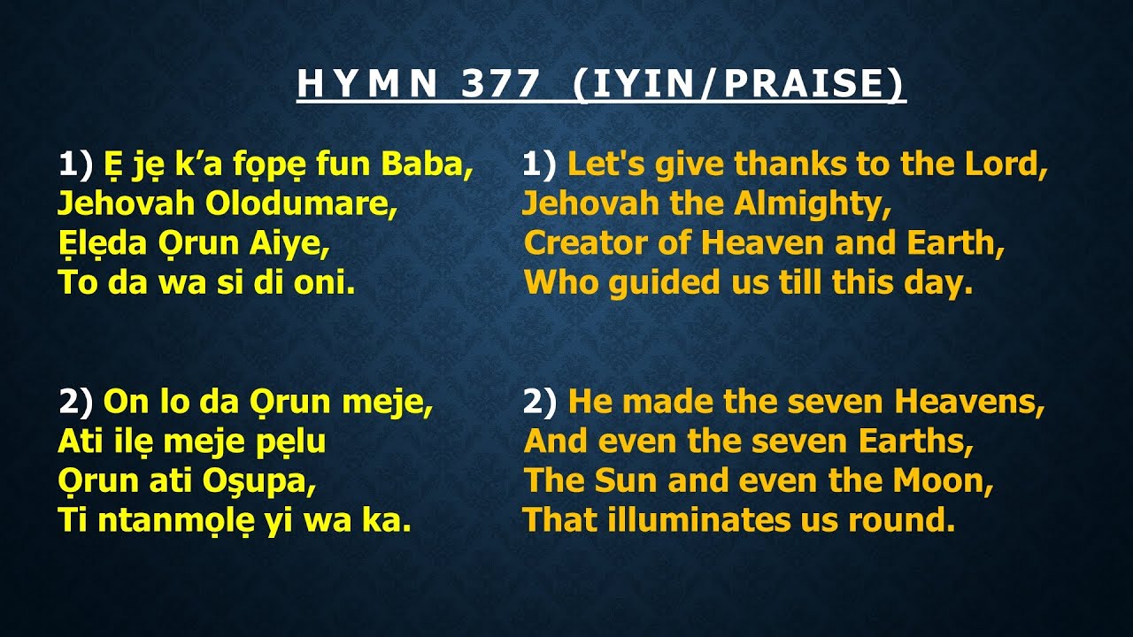 CCC Hymn 377 - English (Let's give thanks to the lord) CCC Redemption Parish, Winnipeg, Manitoba. CA
