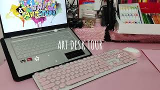 ART DESK TOUR MINIVLOG