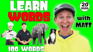 learn words with matt jobs and more 100 words