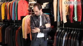 Blouson Cuir Homme Vieilli Noir Redskins Ryan Ginfizz Black