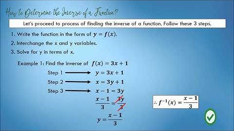 #GenMath: How to Determine the Inverse of a Function? #Functions #InverseofaFunction