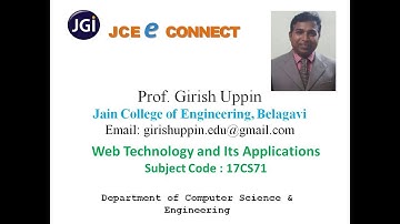JCE CSE Web Technology Lab - 17CSL77  Lab Program 1