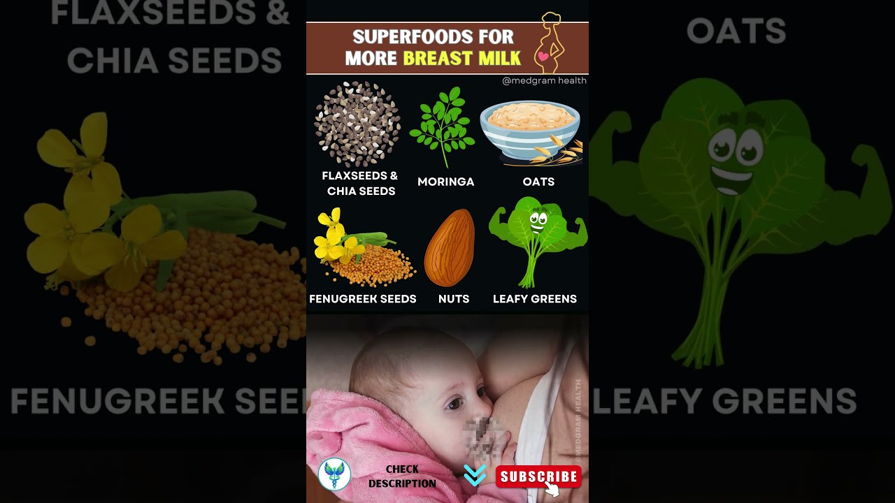 6 Best Superfoods To Boost Breast Milk Naturally Breastfeeding Food Lactation Shortsvideo