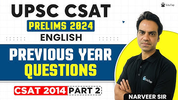 Reading Comprehension CSAT | English for IAS CSAT Prelims | English Reading Comprehension EduTap