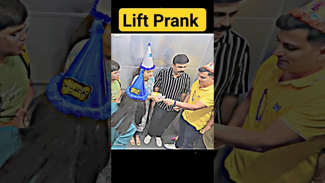 Boy socket Birthday Prank In Lift😅 Don't Miss The End 🤫 Credit - Rj Naved 
